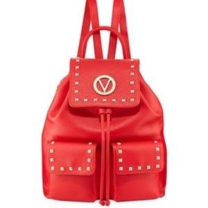 Mario Valentino Simeon Studded Leather Backpack